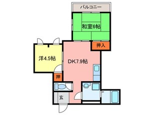 Ｕ．Ｊ．ビル宝塚の物件間取画像